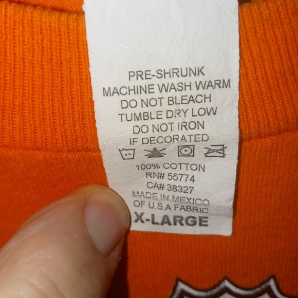 NHL REEBOK PHILA FLYERS MENS FORSBERG ORANGE SHIRT SZ XL - Picture 6 of 6